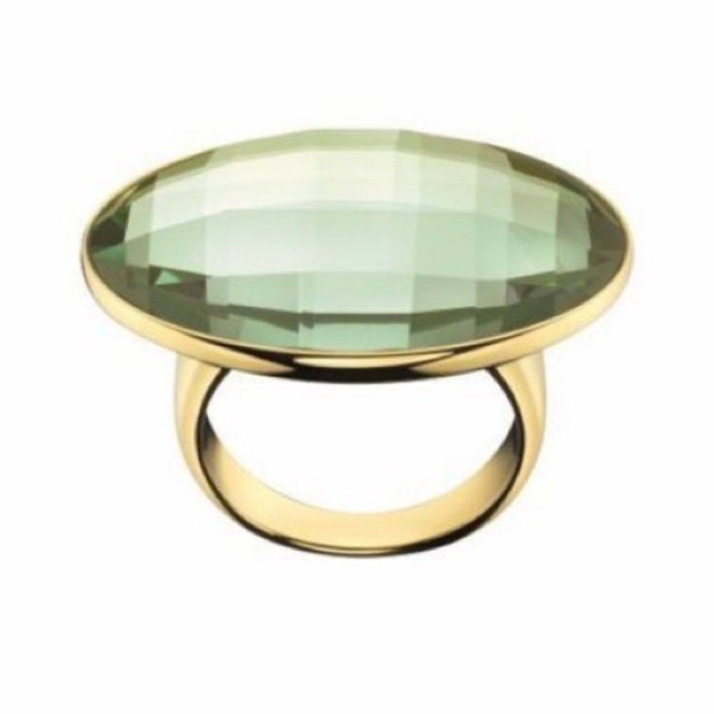 Calvin Klein White Onyx Stone Ring SZ 6 NIB